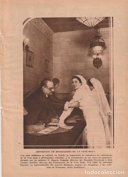 Collection Magazines and Newspapers: * TOLEDO * D. Salvador Pascual, imposici&oacute;n de brazaletes a las enfermeras de la Cruz Roja - 1935