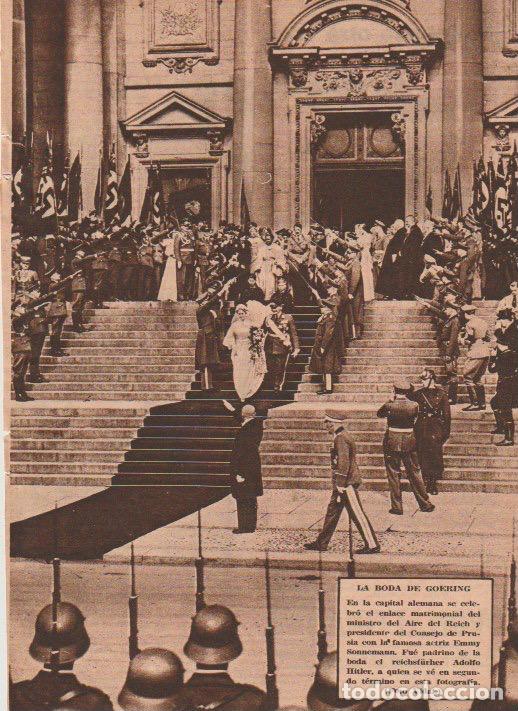 Coleccionismo de revistas y peri&oacute;dicos: * NAZISMO * Boda de Goering y Emmy Sonnemann, padrino H&iacute;tler - 1935