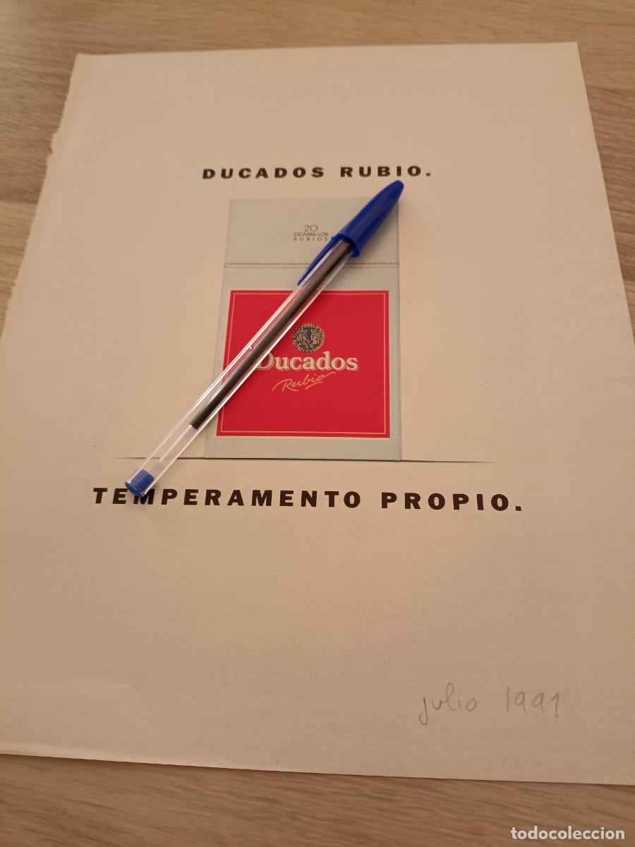 Coleccionismo de revistas y peri&oacute;dicos: PUBLICIDAD ANUNCIO DE TABACO CIGARRILLOS DUCADOS RUBIO 28X21 CM