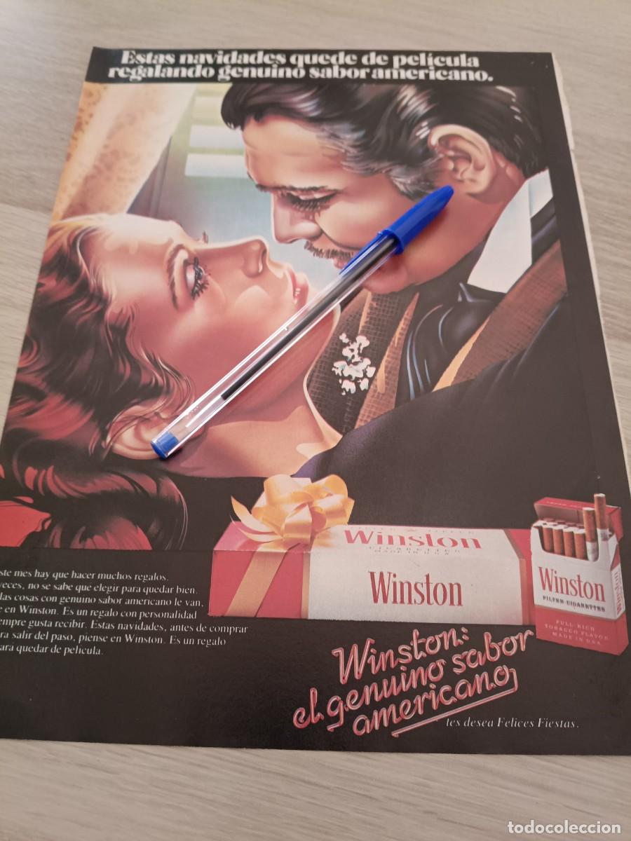 Coleccionismo de revistas y peri&oacute;dicos: PUBLICIDAD ANUNCIO DE TABACO CIGARRILLOS WINSTON 28X21 CM