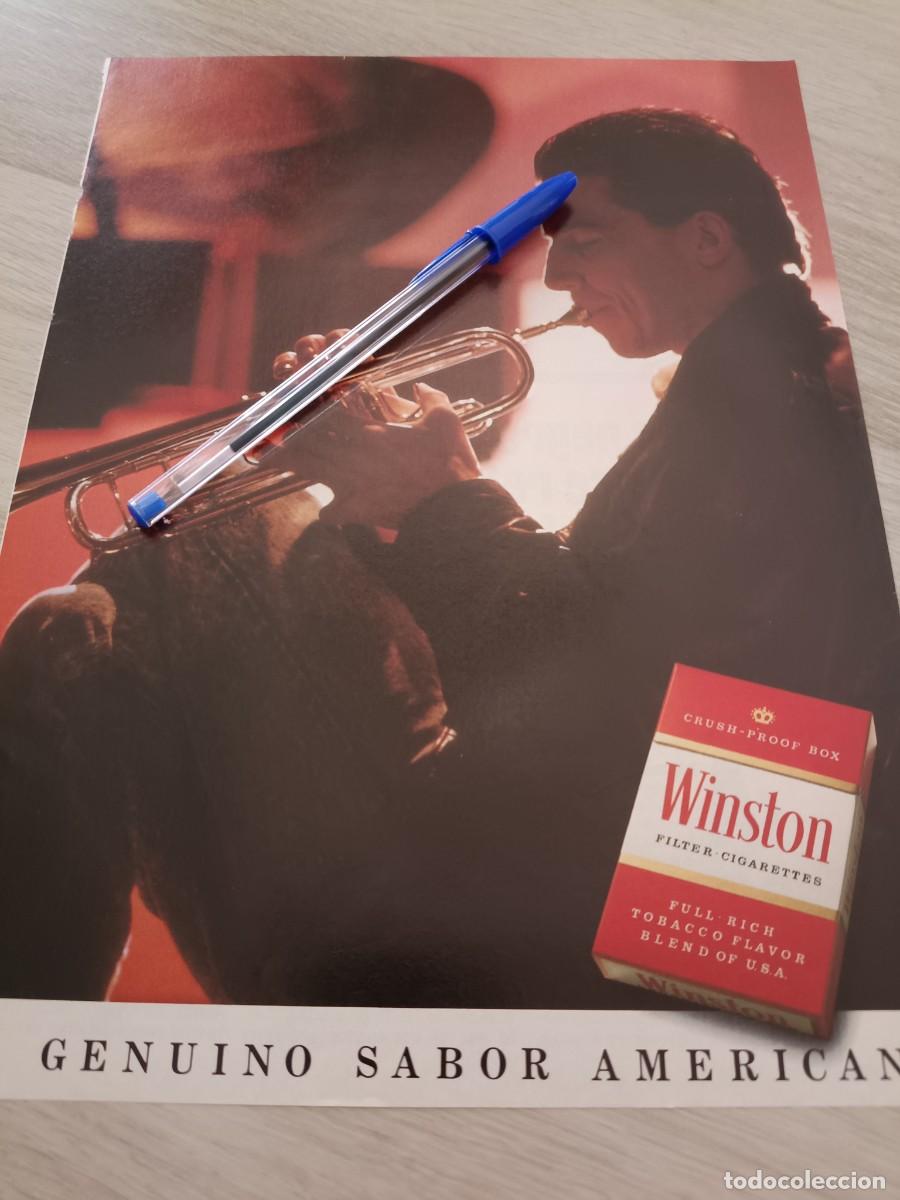 Coleccionismo de revistas y peri&oacute;dicos: PUBLICIDAD ANUNCIO DE TABACO CIGARRILLOS WINSTON 28X21 CM