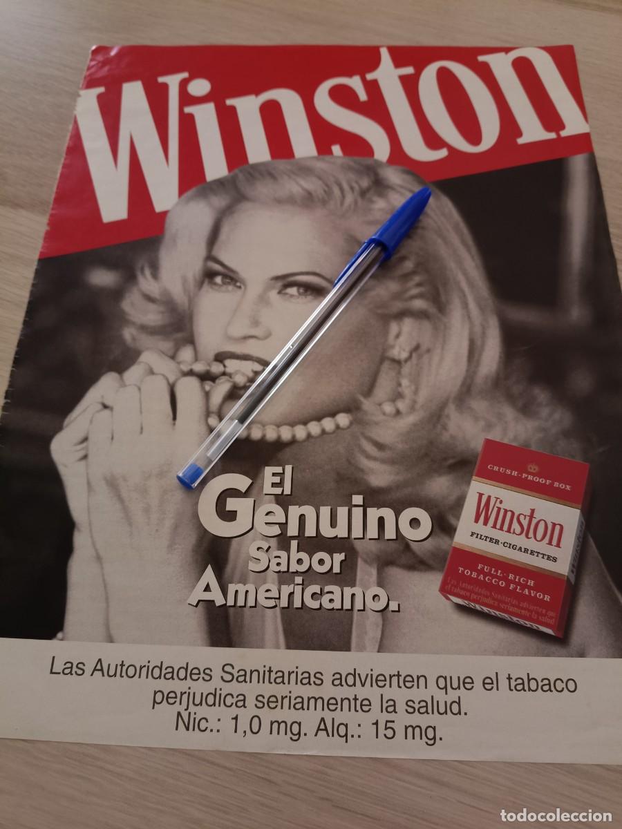 Coleccionismo de revistas y peri&oacute;dicos: PUBLICIDAD ANUNCIO DE TABACO CIGARRILLOS WINSTON 29,5X22 CM