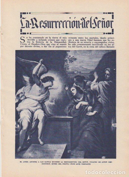 Coleccionismo de revistas y peri&oacute;dicos: La resurrecci&oacute;n del Se&ntilde;or / V. de D&iacute;ez Vicario - 1935