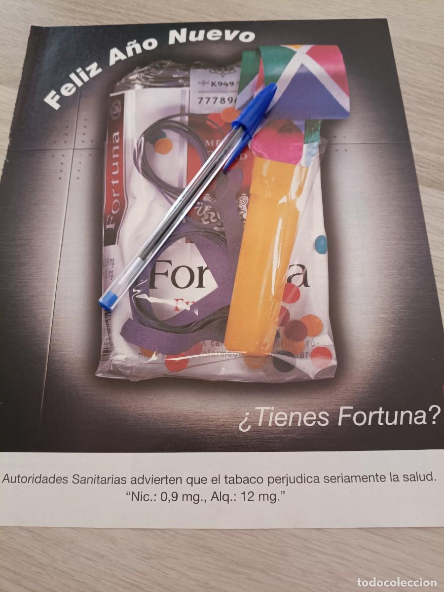 Coleccionismo de revistas y peri&oacute;dicos: PUBLICIDAD ANUNCIO DE TABACO CIGARRILLOS FORTUNA. 27,5X21CM