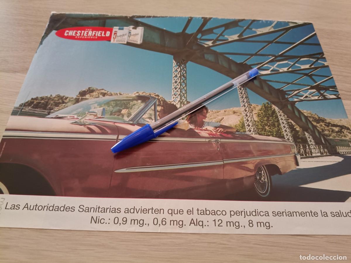 Coleccionismo de revistas y peri&oacute;dicos: PUBLICIDAD ANUNCIO DE TABACO CIGARRILLOS CHESTERFIELD. 28,5X22 CM