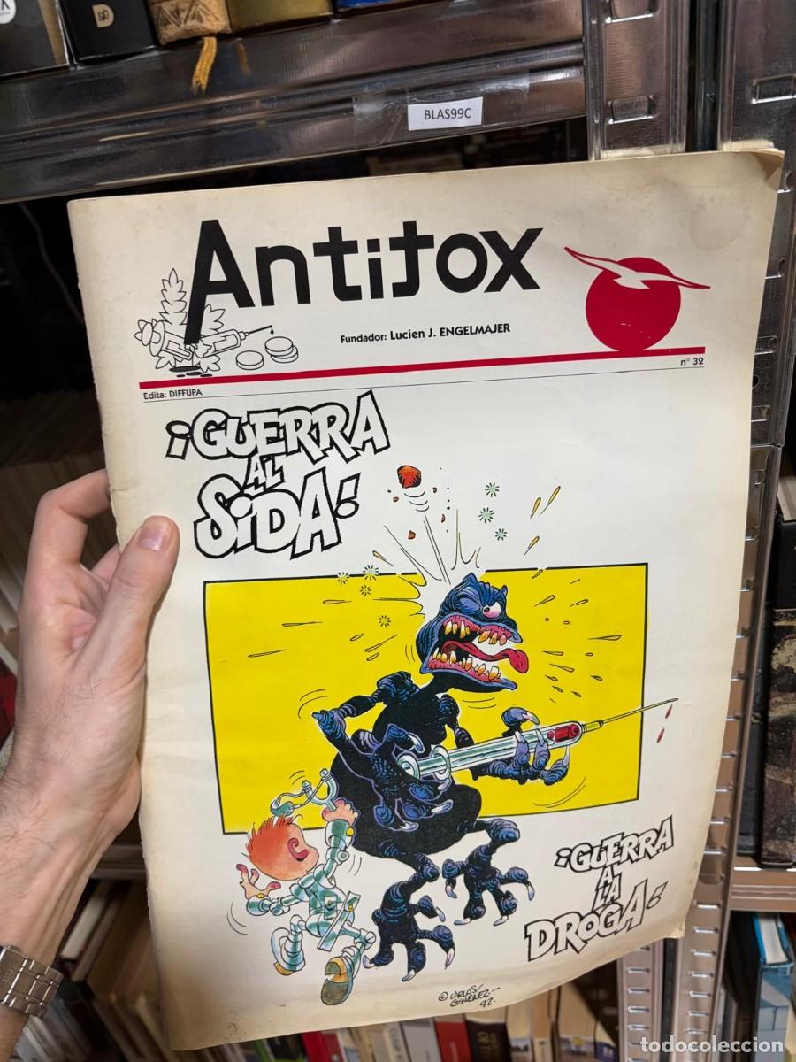 Coleccionismo de revistas y peri&oacute;dicos: BLAS99C Antitox n&ordm; 32, Diffupa, GUERRA AL SIDA, PORTADA DE CARLOS GIMENEZ, FORMATO GRANDE