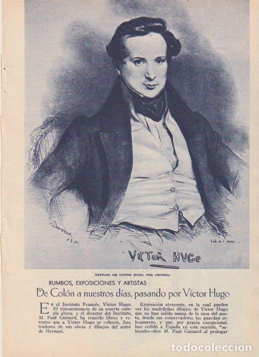 Coleccionismo de revistas y peri&oacute;dicos: * ARTE * Exposicion V&iacute;rtor Hugo; Zelur (Telur) en el Liceum Club - 1935