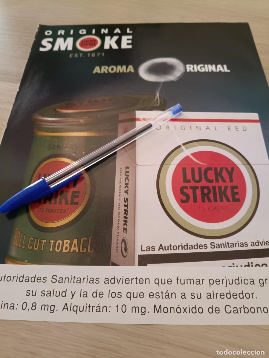 Coleccionismo de revistas y peri&oacute;dicos: PUBLICIDAD ANUNCIO DE TABACO CIGARRILLOS LUCKY STRIKE 27X21 CM
