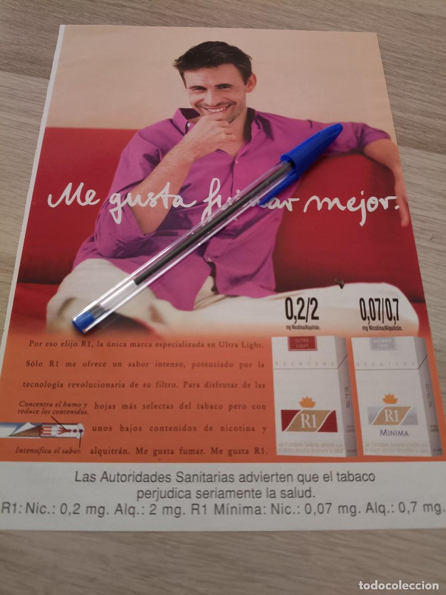 Coleccionismo de revistas y peri&oacute;dicos: PUBLICIDAD ANUNCIO DE TABACO CIGARRILLOS R1. 27X24 CM