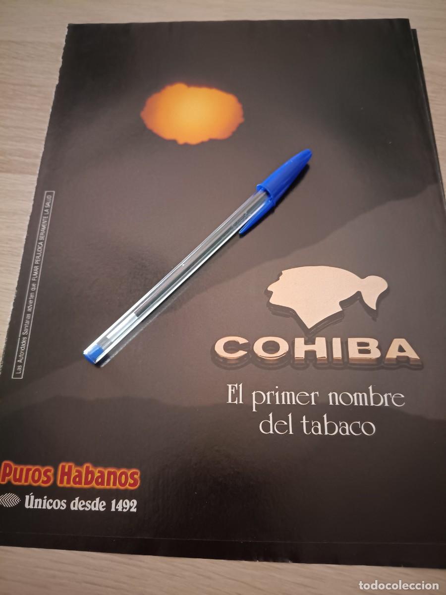 Coleccionismo de revistas y peri&oacute;dicos: PUBLICIDAD ANUNCIO DE TABACO PUROS HABANOS COHIBA. 28,5X21 CM