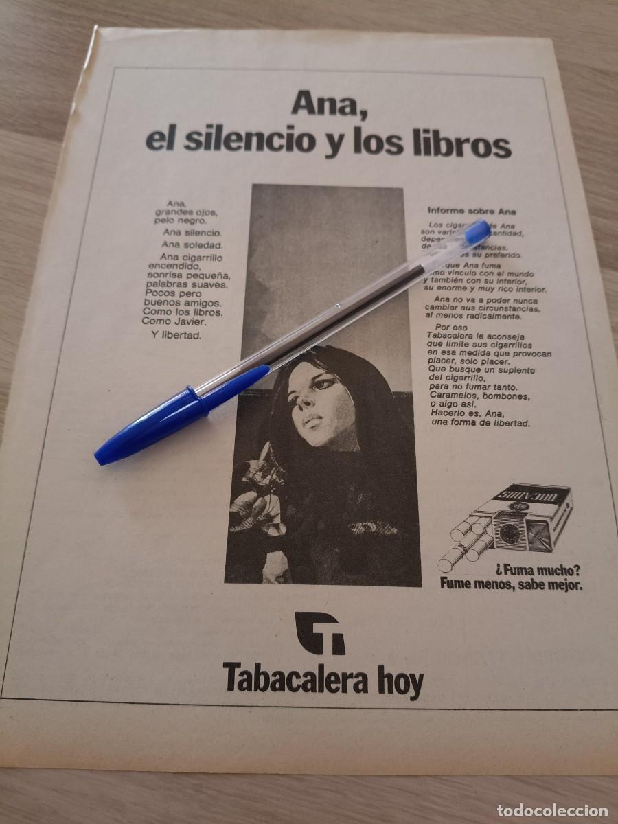 Coleccionismo de revistas y peri&oacute;dicos: PUBLICIDAD ANTIGUO ANUNCIO DE TABACALERA. 27X19 CM