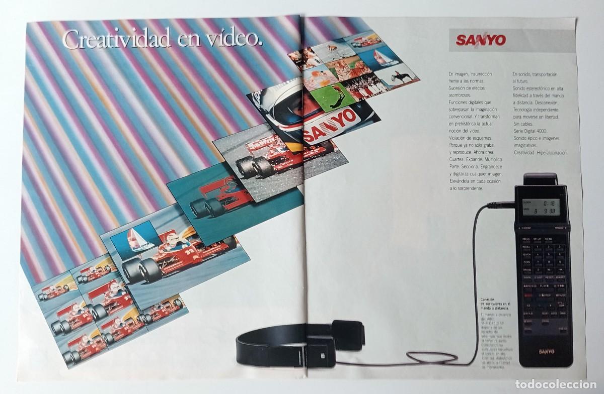 Coleccionismo de revistas y peri&oacute;dicos: COLECCIONISMO PAPEL ANUNCIO PUBLICITARIO: SANYO CREATIVIDAD EN VIDEO DIGITAL