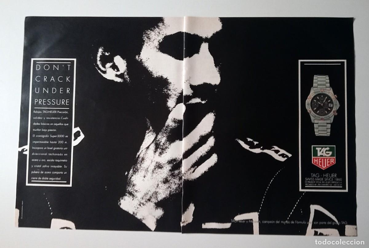 Coleccionismo de revistas y peri&oacute;dicos: COLECCIONISMO PAPEL ANUNCIO PUBLICITARIO RELOJES TAG-HEUER