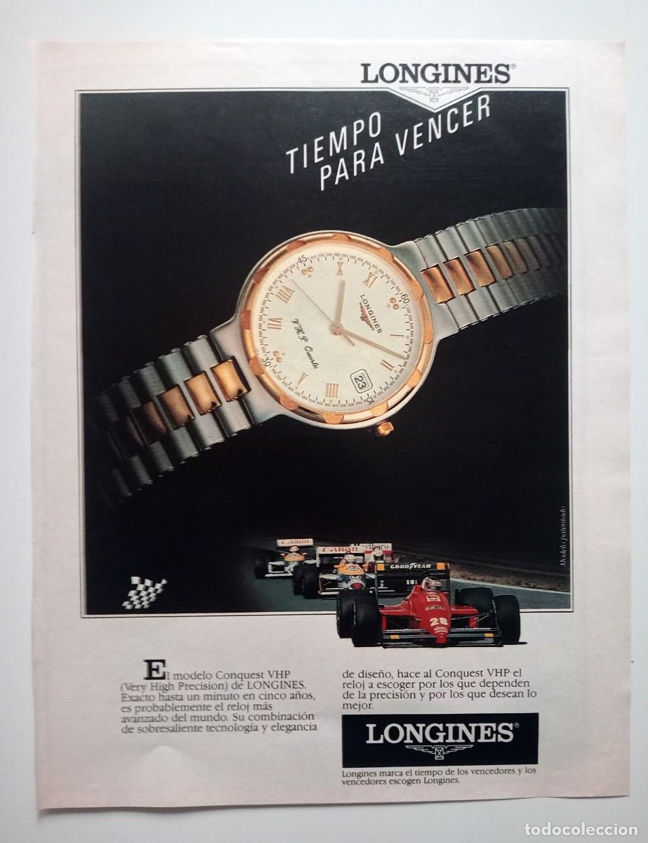 Coleccionismo de revistas y peri&oacute;dicos: COLECCIONISMO PAPEL ANUNCIO PUBLICITARIO RELOJES LONGINES