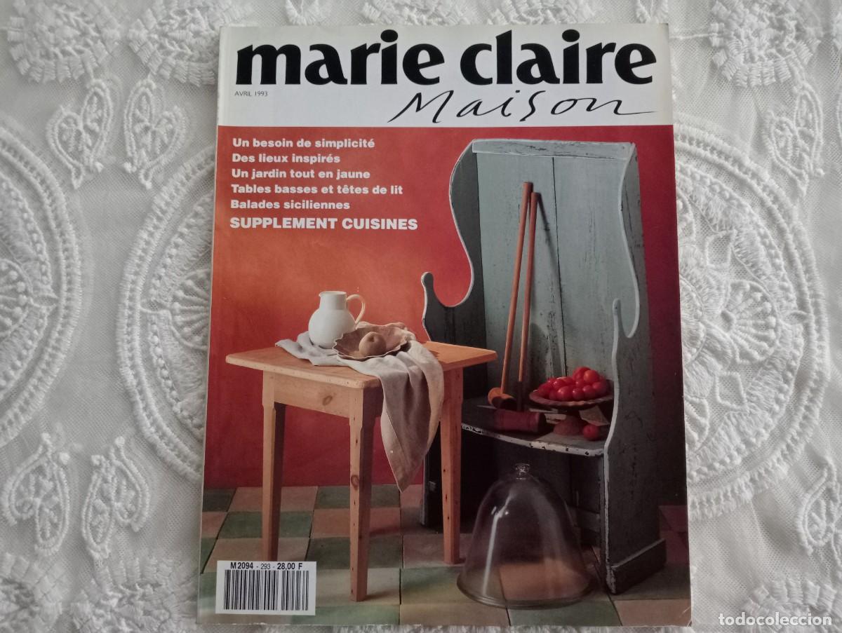 Coleccionismo de revistas y peri&oacute;dicos: Marie Claire Maison N&ordm; 293 &ndash; Abril 1993 - Revista francesa de decoraci&oacute;n