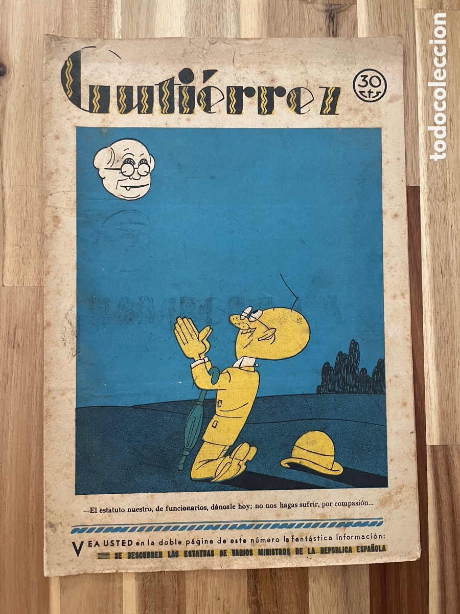 Coleccionismo de revistas y peri&oacute;dicos: Guti&eacute;rrez. 3 de diciembre de 1932. Semanario espa&ntilde;ol de humorismo