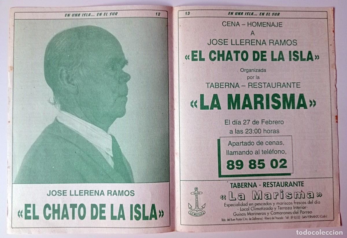 Coleccionismo de revistas y peri&oacute;dicos: COLECCIONISMO PAPEL DOBLE PAGINA DE REVISTA EL CHATO DE LA ISLA