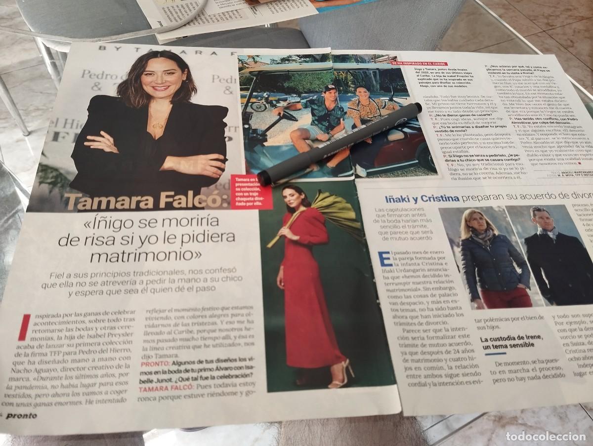 Coleccionismo de revistas y peri&oacute;dicos: TAMARA FALCO RECORTE REVISTA 2 P&Aacute;GINAS 2022