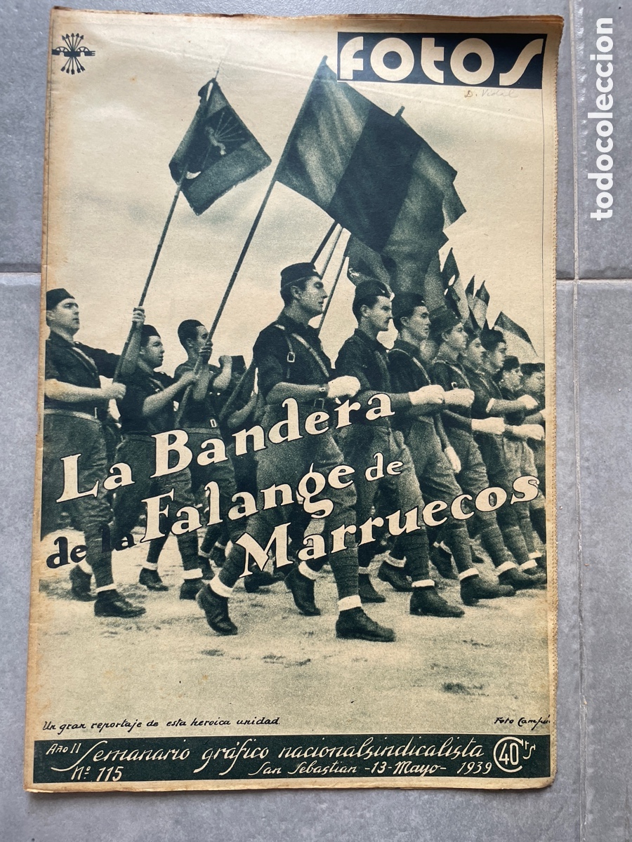 Coleccionismo de revistas y peri&oacute;dicos: Fotos. Seminario gr&aacute;fico nacional sindicalista. 13 de mayo de 1939. N&uacute;mero 115.