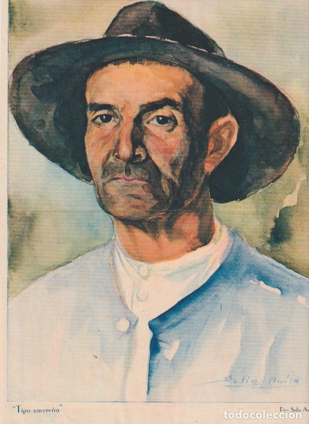 Coleccionismo de revistas y peri&oacute;dicos: Tipo cacere&ntilde;o / por Sol&iacute;s &Aacute;vila - 1935