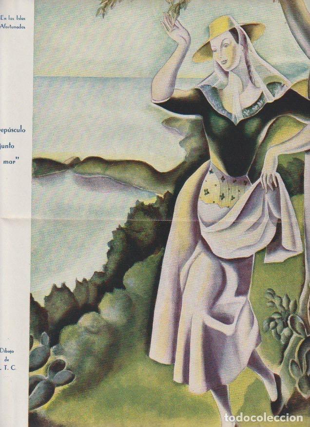 Coleccionismo de revistas y peri&oacute;dicos: Crep&uacute;sculo junto al mar / dibujo de A.T.C. (&Aacute;ngeles Torner Cervera ) - 1935
