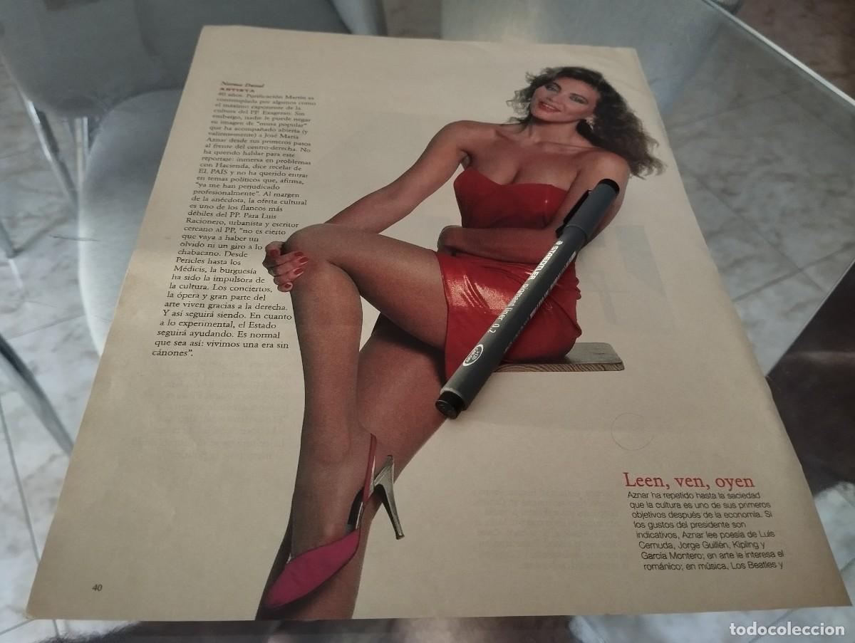 Coleccionismo de revistas y peri&oacute;dicos: NORMA DUVAL RECORTE REVISTA 1996