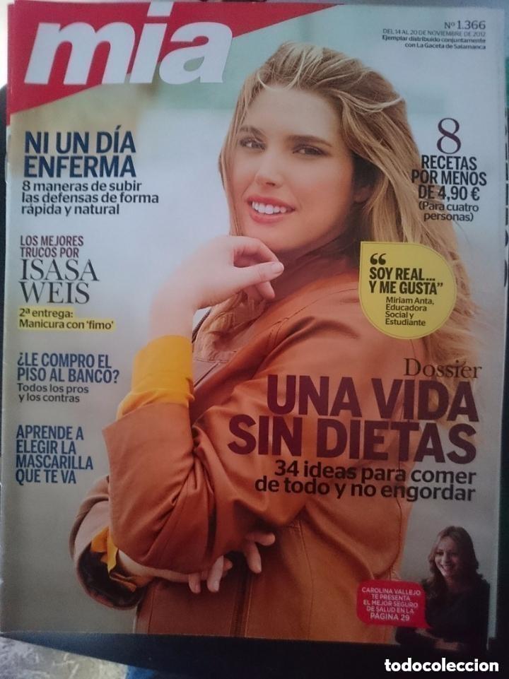 Coleccionismo de revistas y peri&oacute;dicos: MIA - N 1.366 - DEL 14 AL 20 NOVIEMBRE 2012 -CON JUDITH MASCO EN PORTADA