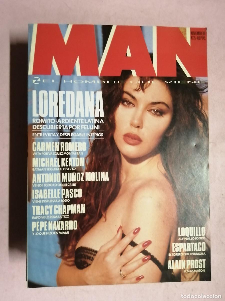 Coleccionismo de revistas y peri&oacute;dicos: REVISTA MAN (NUMERO 25) LOREDANA ROMITO - MICHAEL KEATON - TRACY CHAPMAN - LOQUILLO - ESPARTACO -