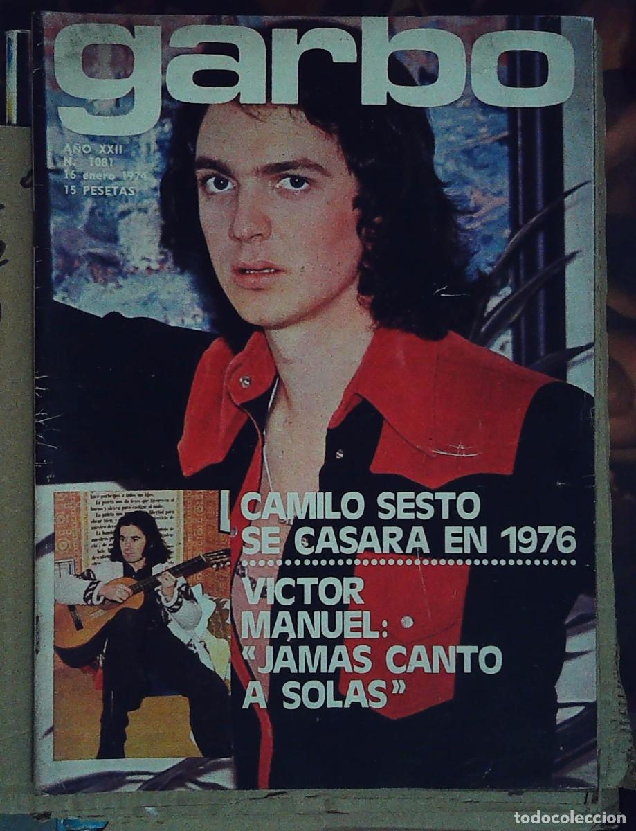 Coleccionismo de revistas y peri&oacute;dicos: recorte portada camilo sesto victor manuel