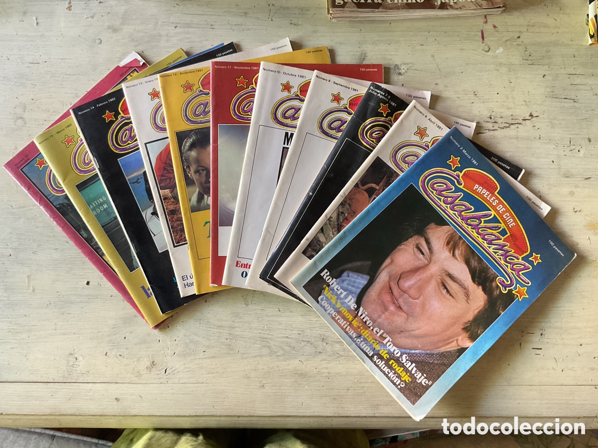 Coleccionismo de revistas y peri&oacute;dicos: Lote revistas Casablanca &ndash; 1981/1982 &ndash; Cine &ndash; Coleccionismo