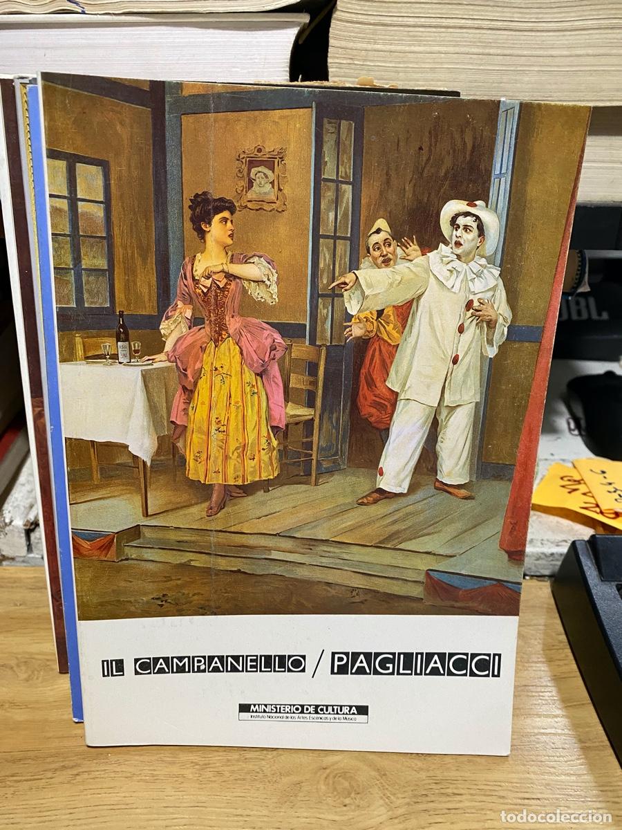Coleccionismo de revistas y peri&oacute;dicos: TEATRO LIRICO NACIONAL LA ZARZUELA, IL CAMPANELLO PAGLIACCI, TEMPORADA 1985-86