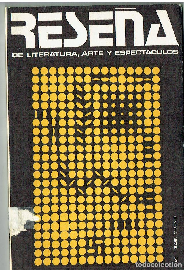 Coleccionismo de revistas y peri&oacute;dicos: RESE&Ntilde;A DE LITERATURA, ARTE Y ESPECTACULOS. N&ordm; 51. YERMA-NURIA ESPERT. ENERO. 1952. (ST/PB6)