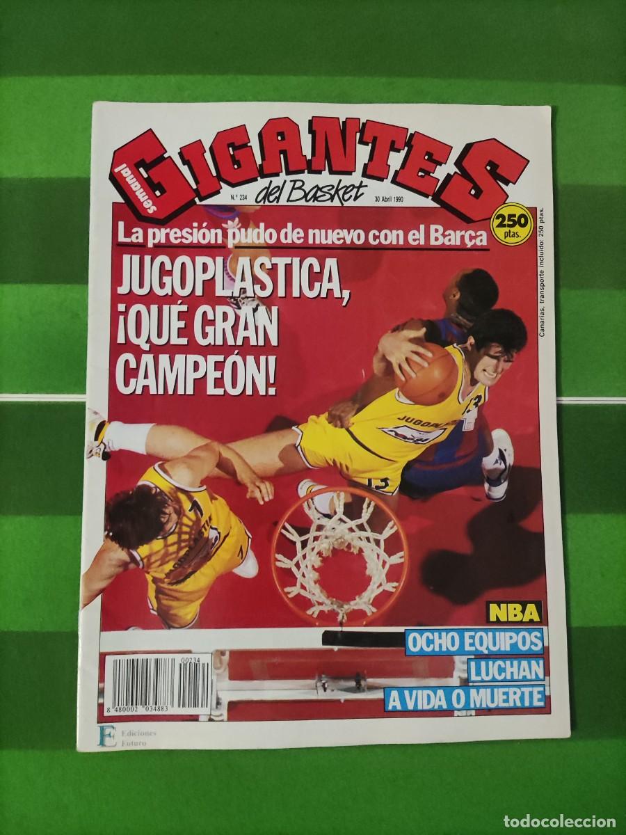 Coleccionismo de revistas y peri&oacute;dicos: 234 Revista Gigantes del basket 1990 Jugoplastica campe&oacute;n / NBA