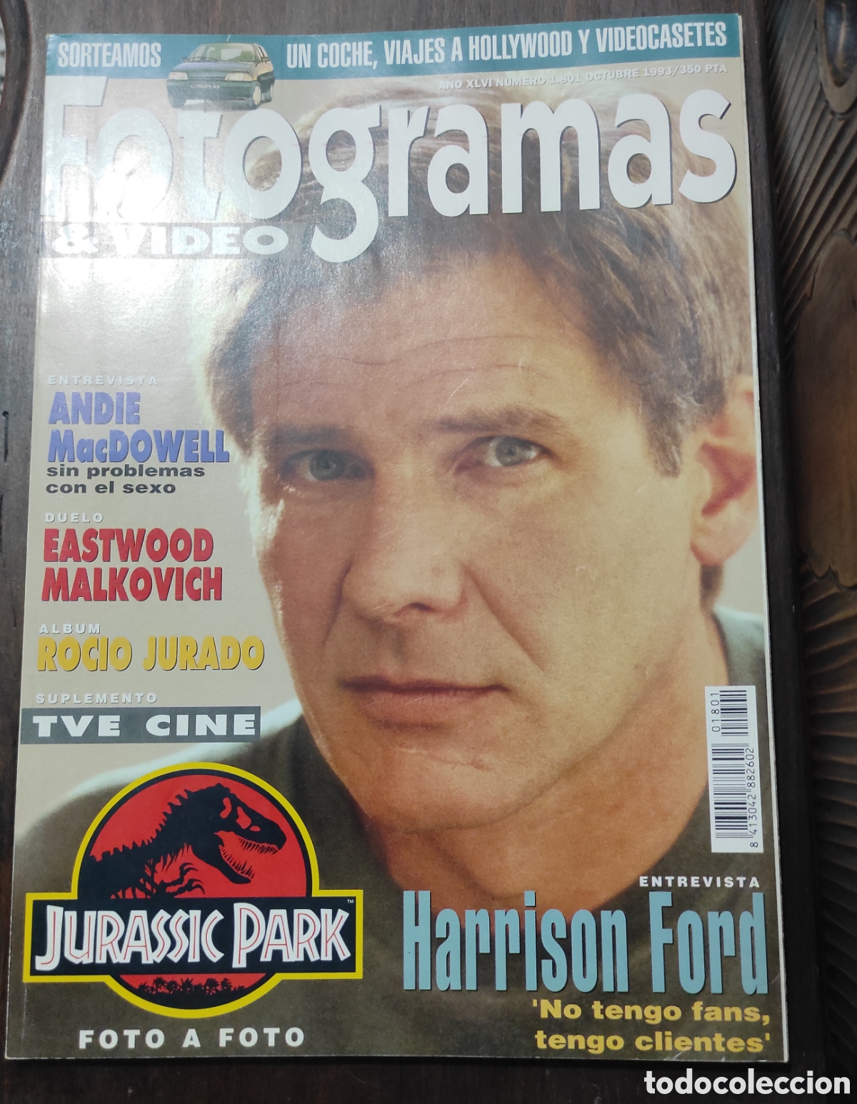 Coleccionismo de revistas y peri&oacute;dicos: Fotogramas. Harrison Ford