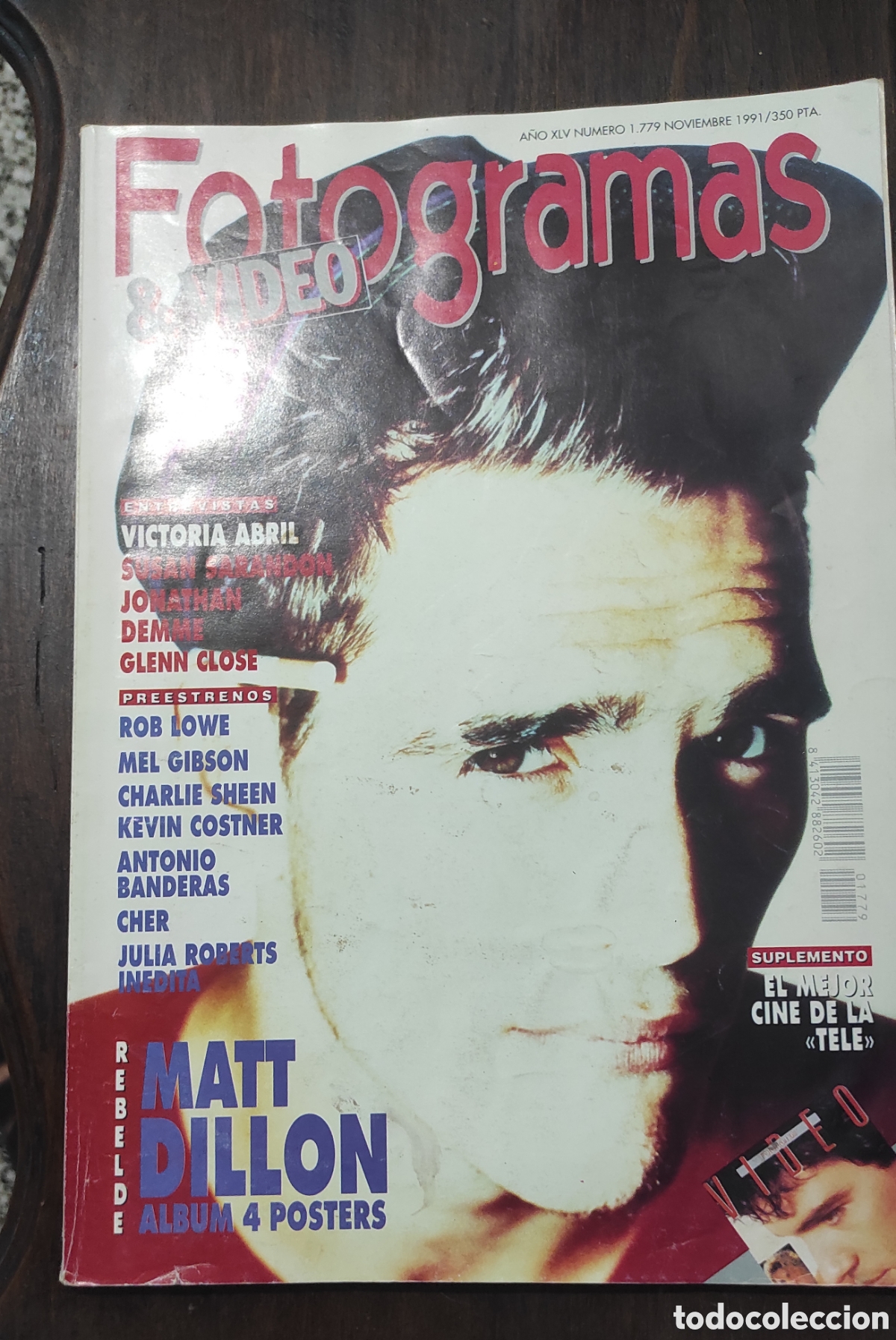 Coleccionismo de revistas y peri&oacute;dicos: Fotogramas. Mat Dillon