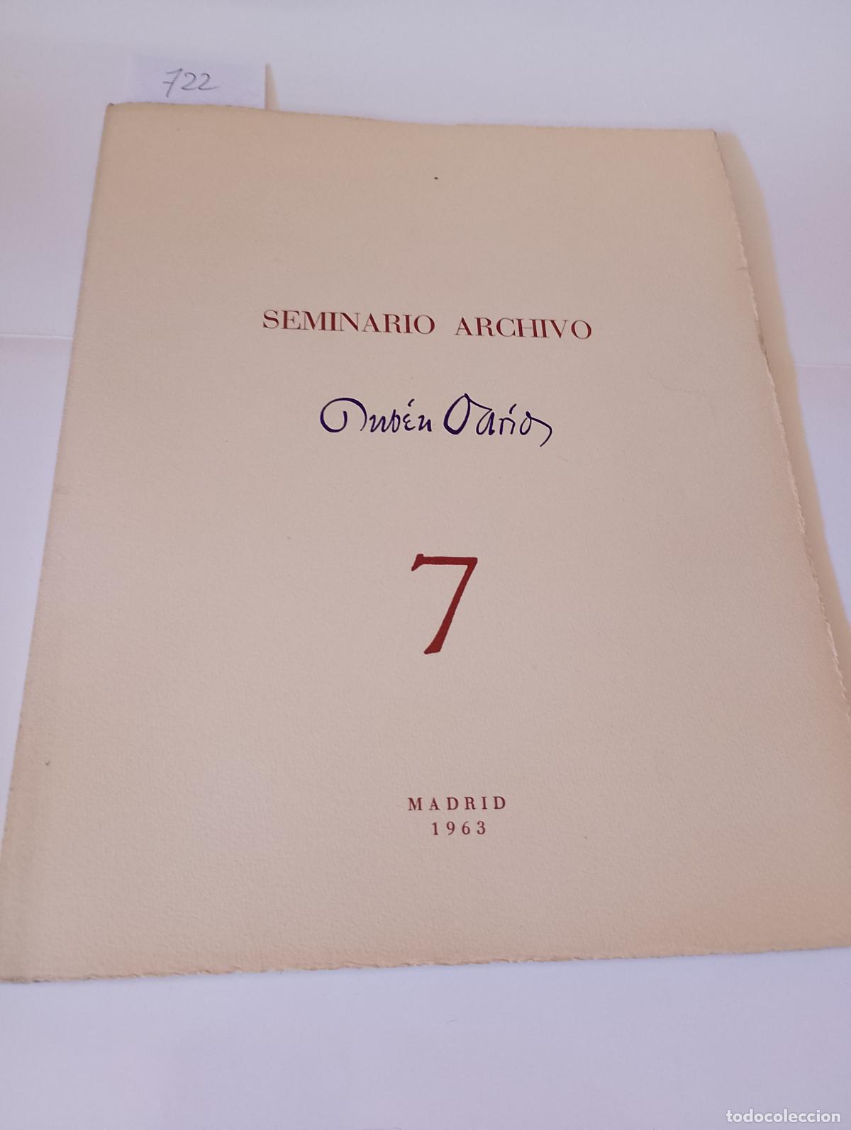 Coleccionismo de revistas y peri&oacute;dicos: Rub&eacute;n Dar&iacute;o Seminario Archivo 7 Madrid 1963