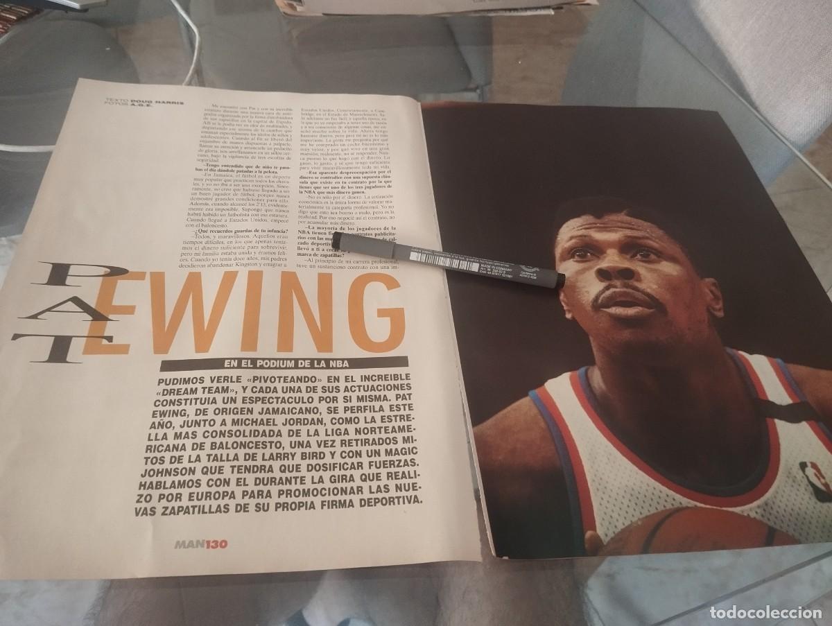 Coleccionismo de revistas y peri&oacute;dicos: JUGADOR BALONCESTO PAT EWING RECORTE REVISTA 4 P&Aacute;GINAS 1992