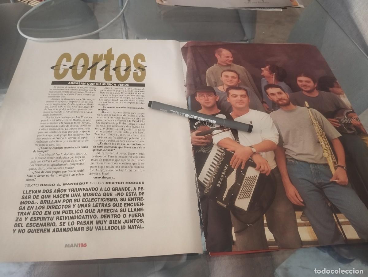 Coleccionismo de revistas y peri&oacute;dicos: GRUPO MUSICAL CELTAS CORTOS RECORTE REVISTA 5 P&Aacute;GINAS 1992