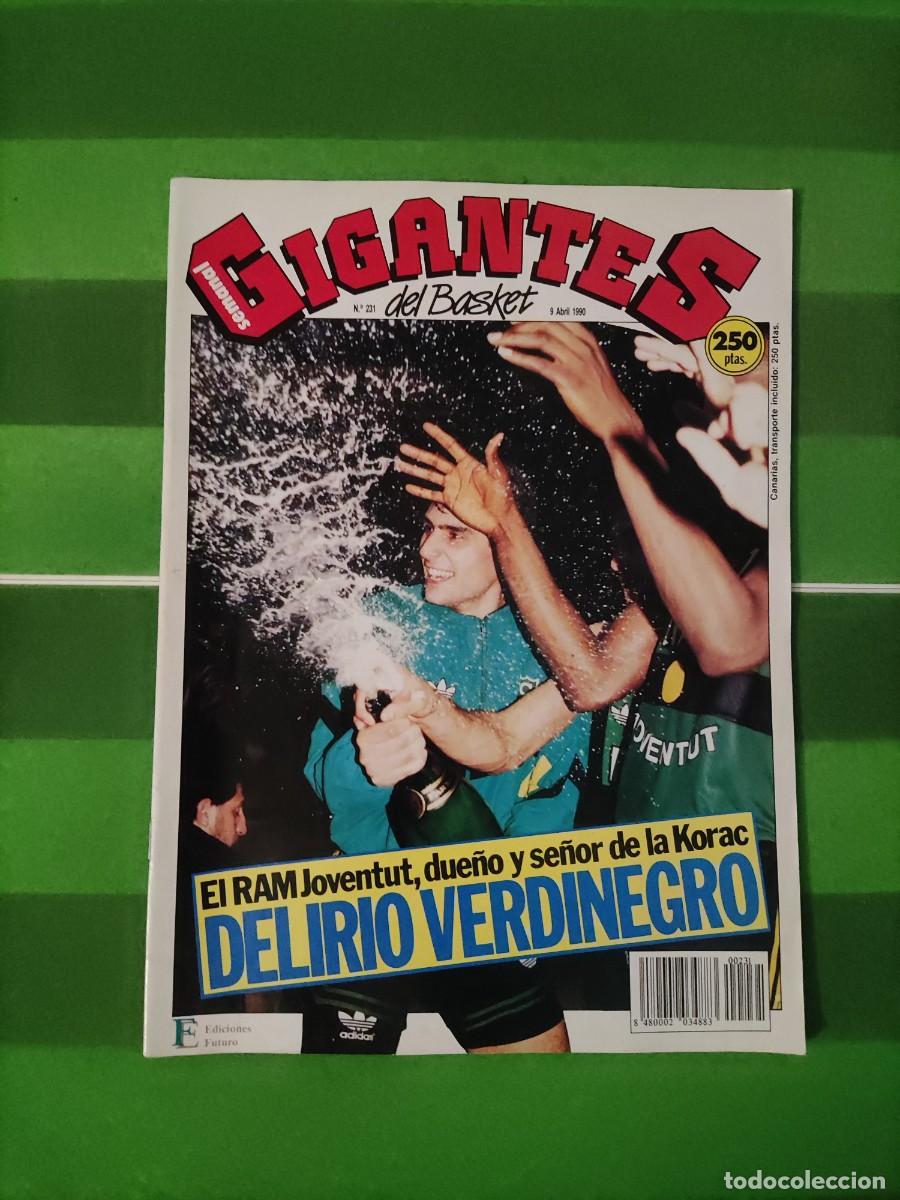 Coleccionismo de revistas y peri&oacute;dicos: 231 Revista Gigantes del basket 1990 El RAM Joventut, due&ntilde;o y se&ntilde;or de la Korac