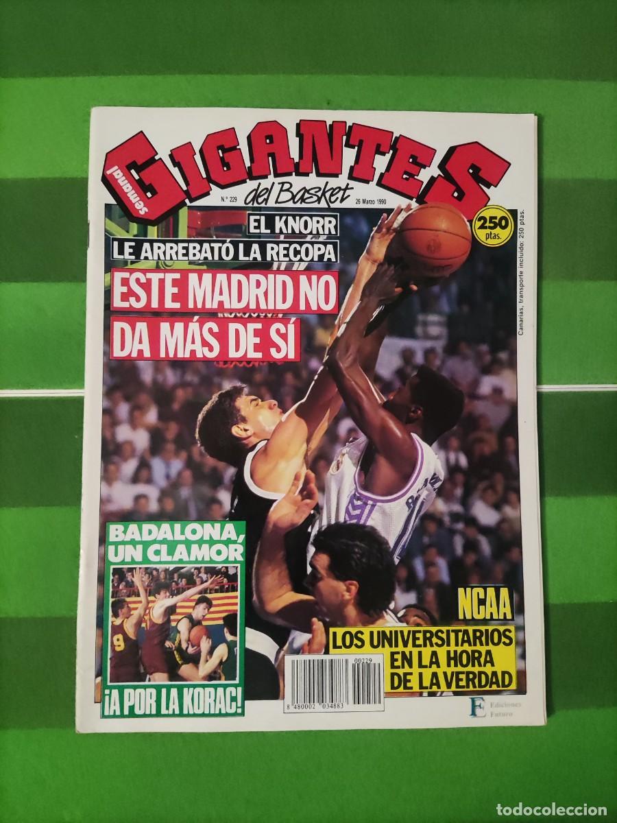 Coleccionismo de revistas y peri&oacute;dicos: 229 Revista Gigantes del basket 1990 Recopa / Copa Korac / NCAA