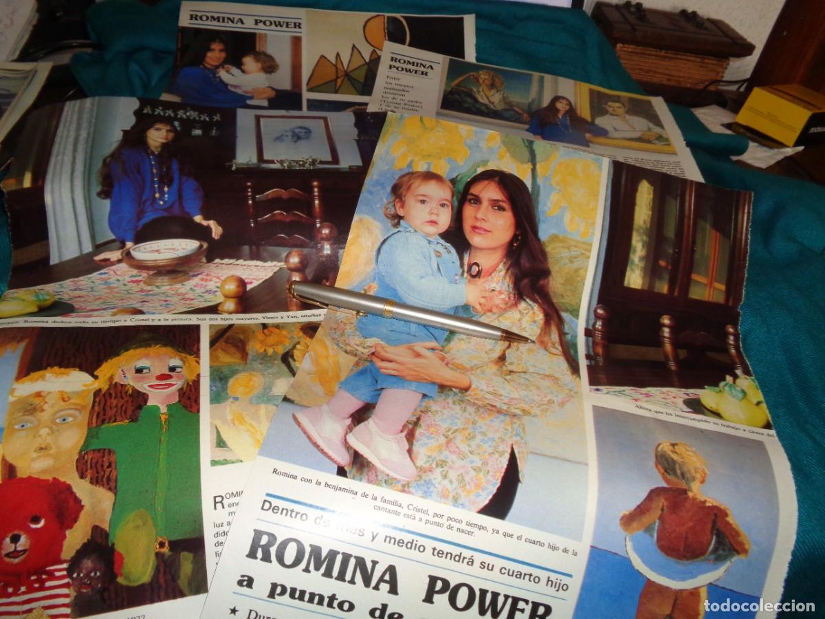 Coleccionismo de revistas y peri&oacute;dicos: RECORTE : ROMINA POWER, PRONTO TENDR&Aacute; SU CUARTO HIJO. SEMANA. ABRIL, 1987