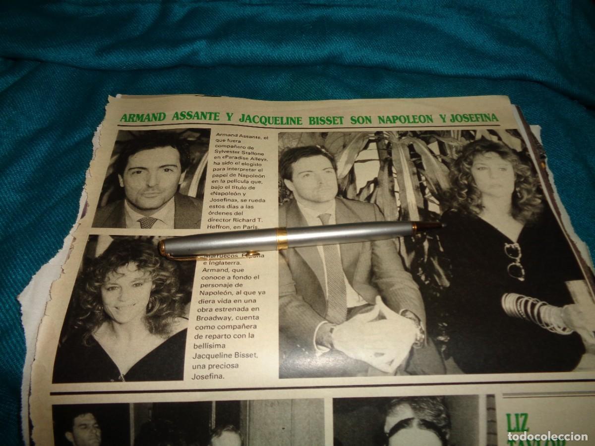 Coleccionismo de revistas y peri&oacute;dicos: RECORTE : JACQUELINE BISSET Y ARMAND ASSANTE. SEMANA. ABRIL, 1987