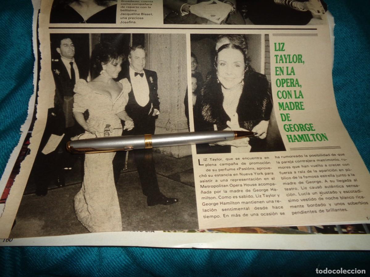 Coleccionismo de revistas y peri&oacute;dicos: RECORTE : LIZ TAYLOR, EN LA OPERA. SEMANA. ABRIL, 1987