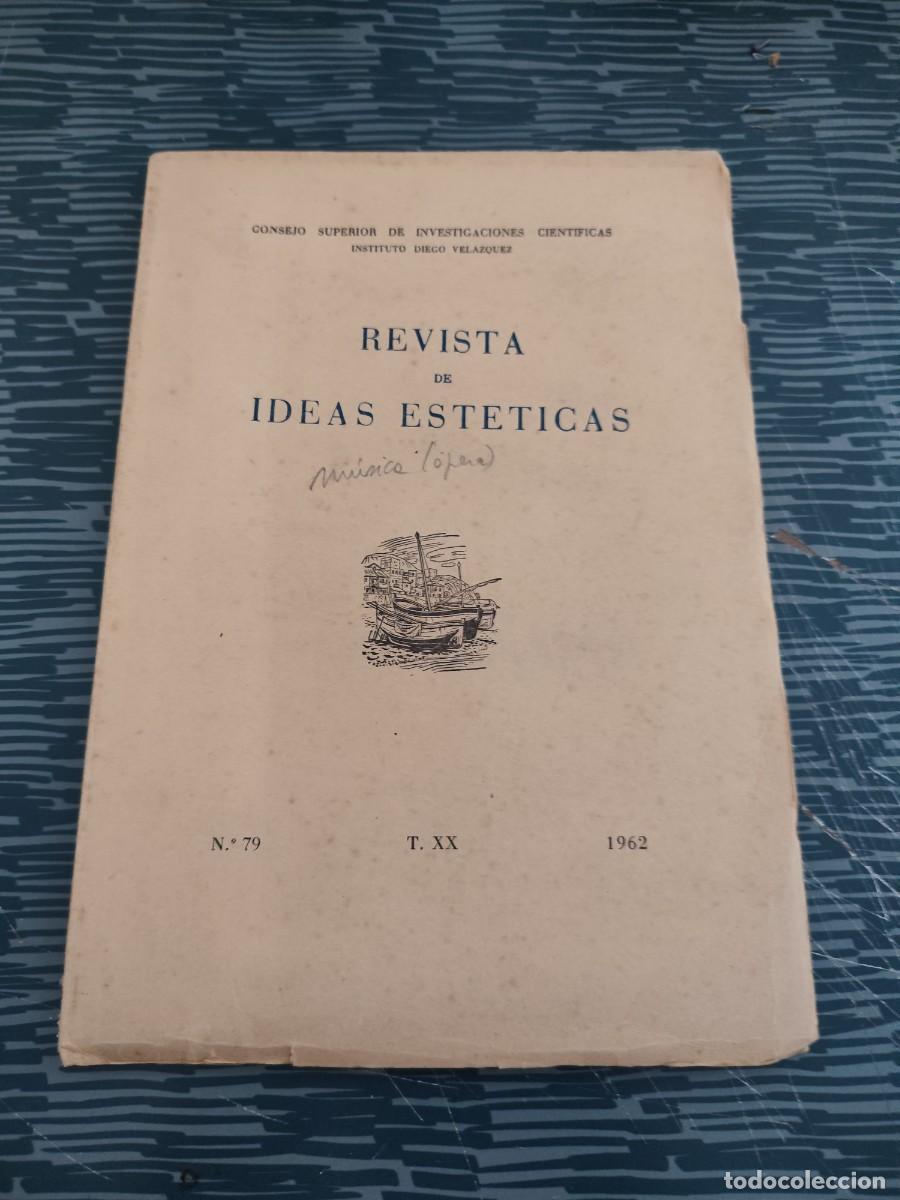 Coleccionismo de revistas y peri&oacute;dicos: REVISTA DE IDEAS ESTETICAS,N.79,T.XX,1962, INTONSO.