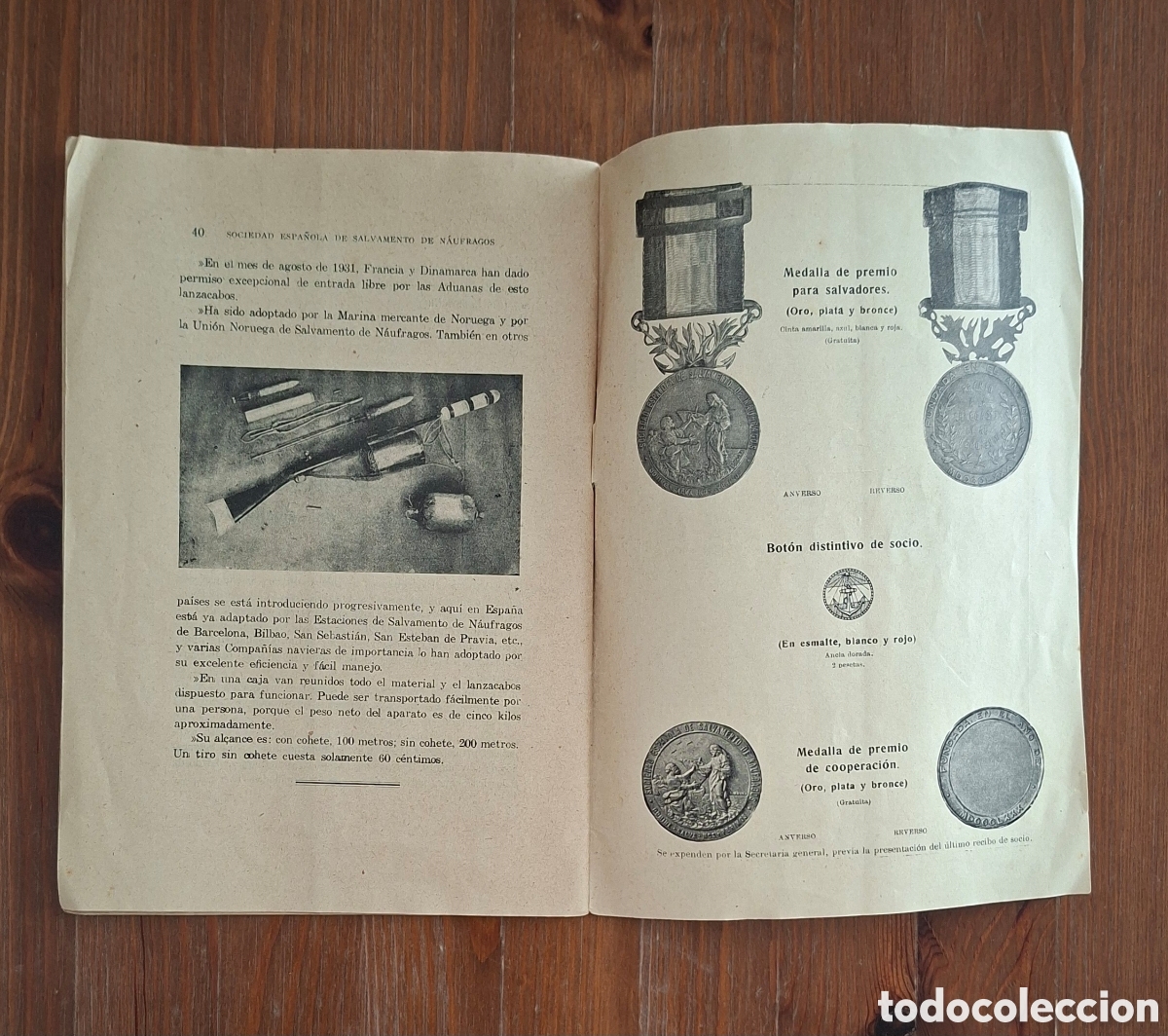 Coleccionismo de revistas y peri&oacute;dicos: Bolet&iacute;n Sociedad Espa&ntilde;ola de Salvamento de N&aacute;ufragos A&ntilde;o1932