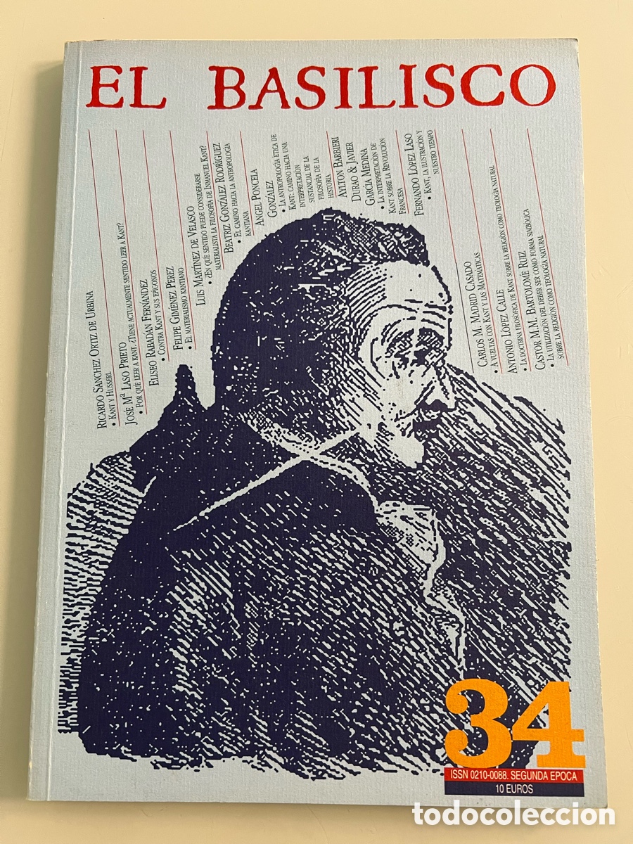 Coleccionismo de revistas y peri&oacute;dicos: El Basilisco. Segunda &eacute;poca n&uacute;mero 34. Enero - Junio de 2004. Direcci&oacute;n Gustavo Bueno.