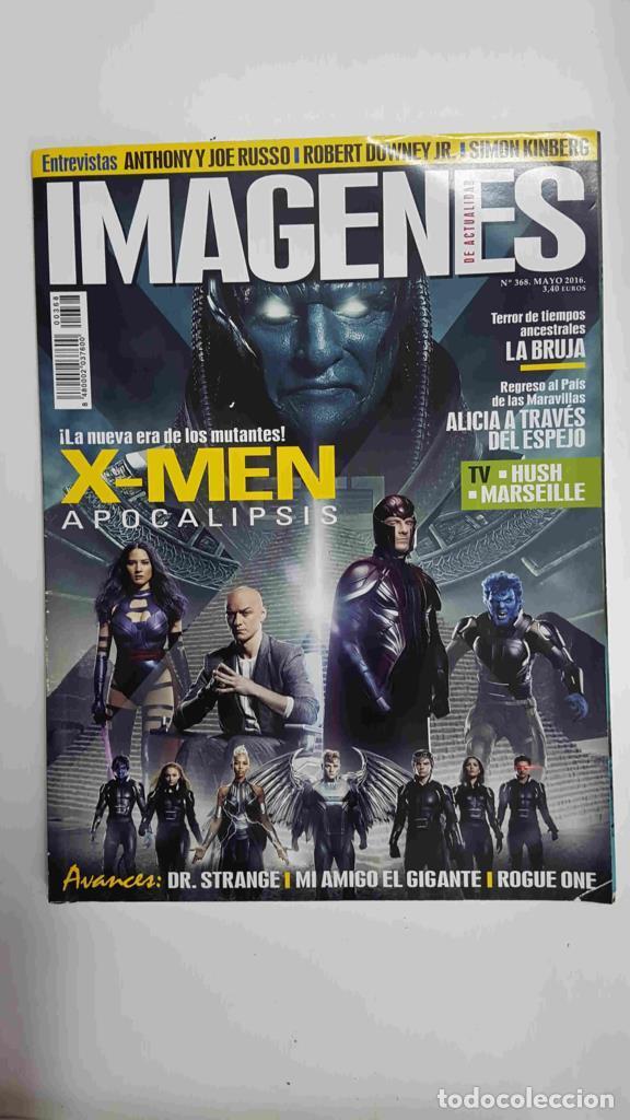 Coleccionismo de revistas y peri&oacute;dicos: Revista Cine: Imagenes de Actualidad num 368, mayo 2016. Portada: X-Men Apocalipsis - 2016