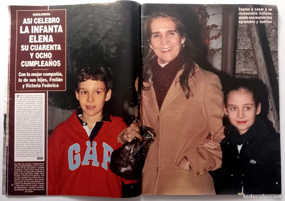 Coleccionismo de revistas y peri&oacute;dicos: COLECCIONISMO PAPEL REPORTAJE REVISTA: INFANTA ELENA CUMPLEA&Ntilde;OS, FROIL&Aacute;N, VICTORIA FEDERICA