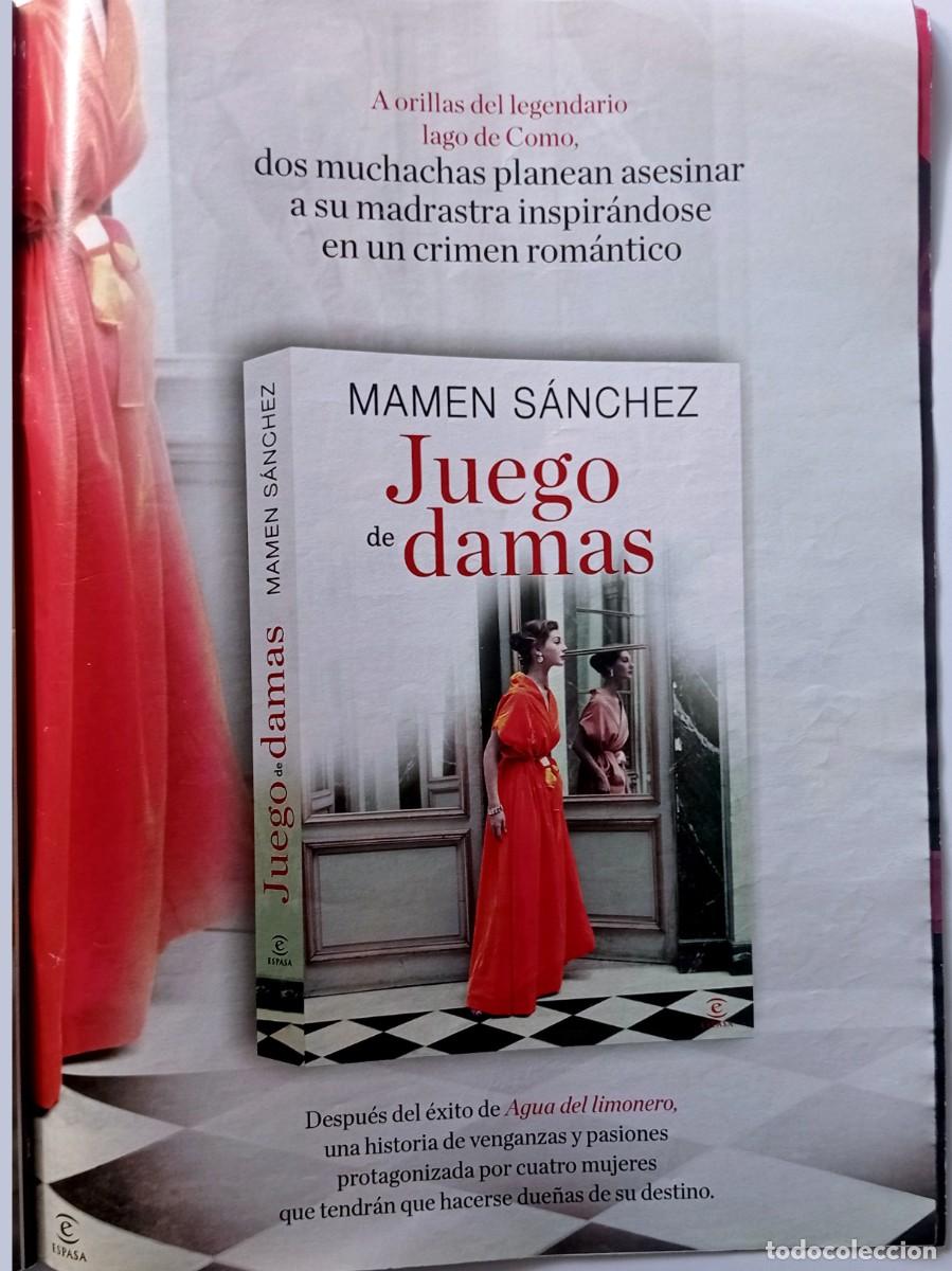 Coleccionismo de revistas y peri&oacute;dicos: COLECCIONISMO PAPEL PUBLICIDAD: NOVELA MAMEN S&Aacute;NCHEZ JUEGO DE DAMAS LIBRO