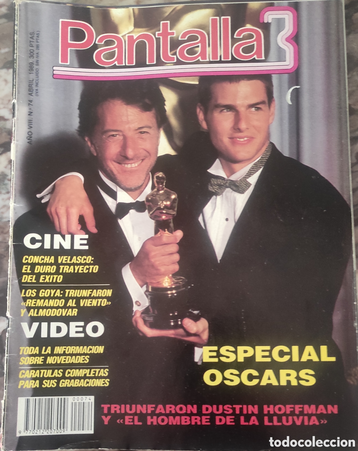Coleccionismo de revistas y peri&oacute;dicos: Pantalla 3. A&Ntilde;O VII. N&deg; 74.Abril 1989.